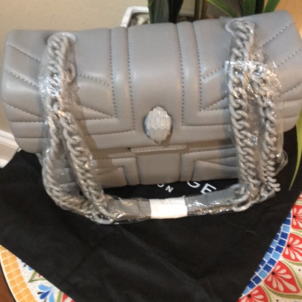 kurt Geiger London Kensington Leather Chain Strap Bag - Picture 11 of 17